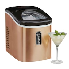 Cooks Professional Automatic Ice Maker | 2.2L Water Tank | Quick and Easy with 2 Ice Size Options | Copper