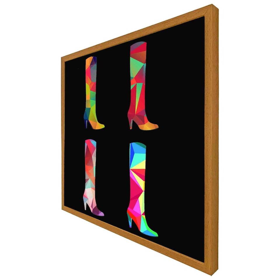 image 1 of Geometric boots (Picutre Frame) White | S