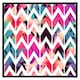 image 2 of Tropical geometric zig zags (Picture Frame) Grey | M