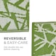 image 6 of Homescapes Outdoor Rug Luxury Waterproof Reversible Recycled, For Garden, Zena Tropical | Green | Green and White