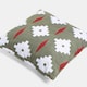 image 4 of OHS 2 x Geo Print Garden Cushion Covers Outdoor Water Resistant | Green | Olive