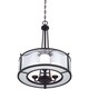 image 4 of Adonis 3 Light Ceiling Pendant Dark Cherry, E27