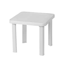 Resol Andorra Garden Side Table - White | White | White