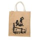 image 1 of Hy Thelwell Collection Hessian Tote Bag - Natural - L Cream