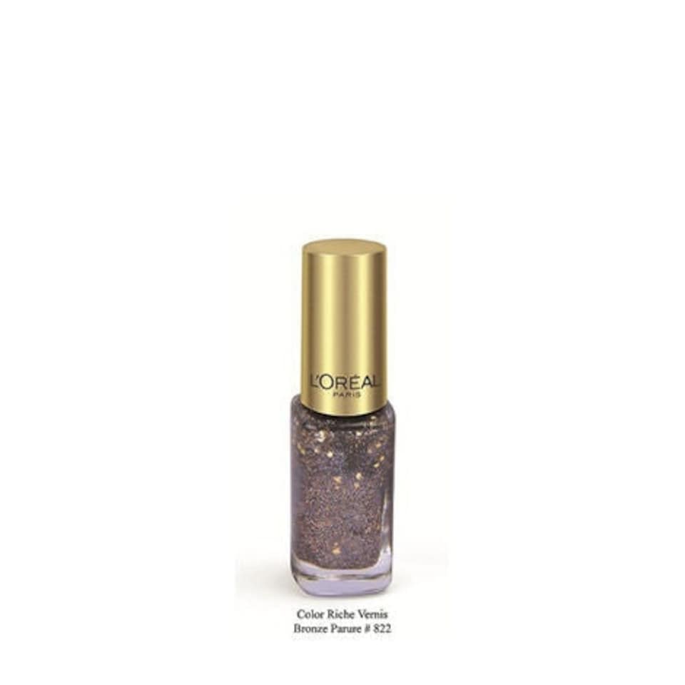 image 1 of Loreal Paris Color Riche Sparkle Nail Polish Bronze | 822 Bronze Parure