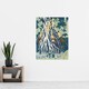 image 4 of Mist Waterfall Mt. Kurokami Vintage Japan Wall Art Print Hokusai 24x32"