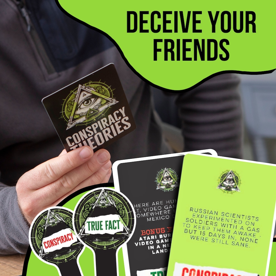 image 1 of Conspiracy Theories Card Game - Adult Games