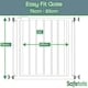 image 2 of Bettacare Easy Fit Pressure Dog Gate, 75cm - 83cm, White, Pressure Fit Pet Gate for Dog and Puppy, Pet and Dog Barrier