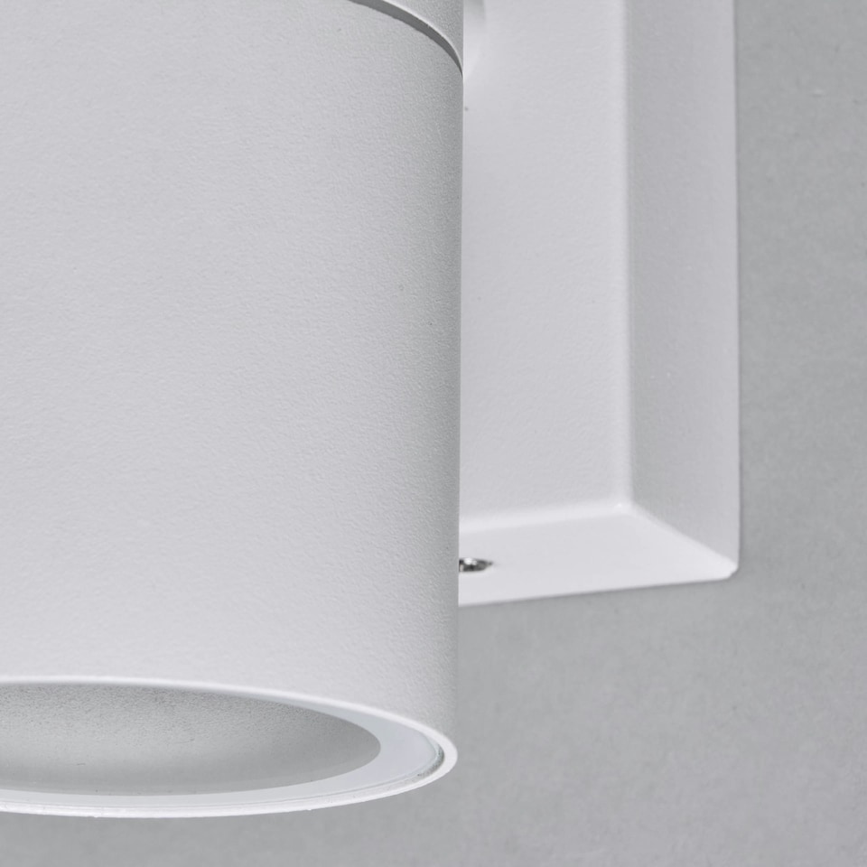image 1 of BHS Jared Outdoor Up and Down Wall Light, White White | White