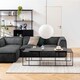 image 4 of Infinity Square/Coffee Table Setin Matt Black Set of 3