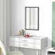 image 8 of HOMCOM 60x40cm Wall Bathroom Mirror for Home Decor, Vanity Mirror, Black