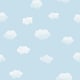 image 1 of Holden Décor Over The Rainbow Wallpaper - Blue/White - One Size Blue