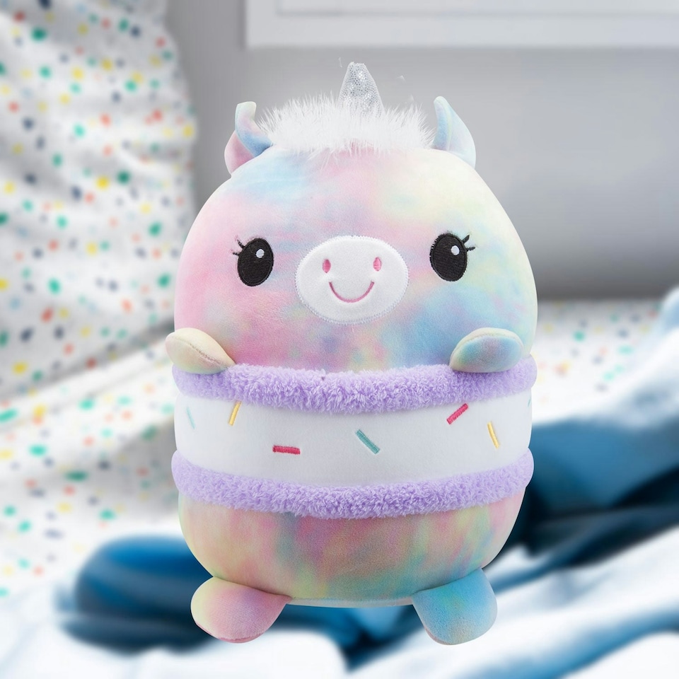 image 1 of Unicorn S'More Soft Toy Animal Food Plush Cuddly Marshmallow 28cm Multi-Coloured