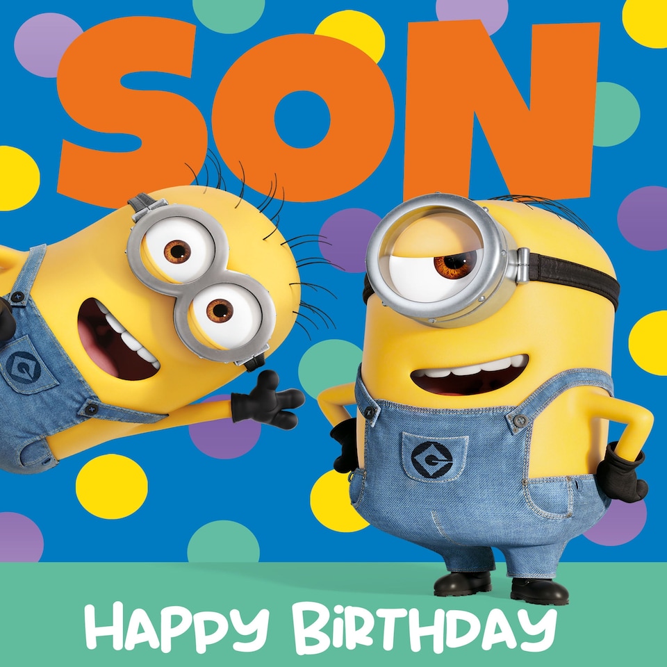 image 1 of Despicable Me Son Birthday Card
