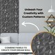 image 7 of NOVECRAFTO Decorative 3D Wall Panels (50cm x 50cm) Diamond Design PVC Cladding Panel