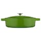 image 1 of Cooks Professional Cast Iron Casserole Dish 28cm - Ovenproof Pan with Lid | Green | Green