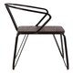image 3 of Interiors by Premier Black Metal and Elm Wood Arm Chair, Accent Dining Arm Chair, Versatile Wooden Chair for Home, Office, Lounge