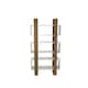 image 7 of Decorotika Reina Bookcase 3-tier H 150 cm x W 90 cm x D 33 cm | Multi | White and Walnut | 1