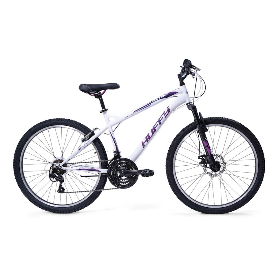 image 1 of HUFFY Extent 26-inch 18-Speed Gloss White Hardtail Mountain Bike (66350W)