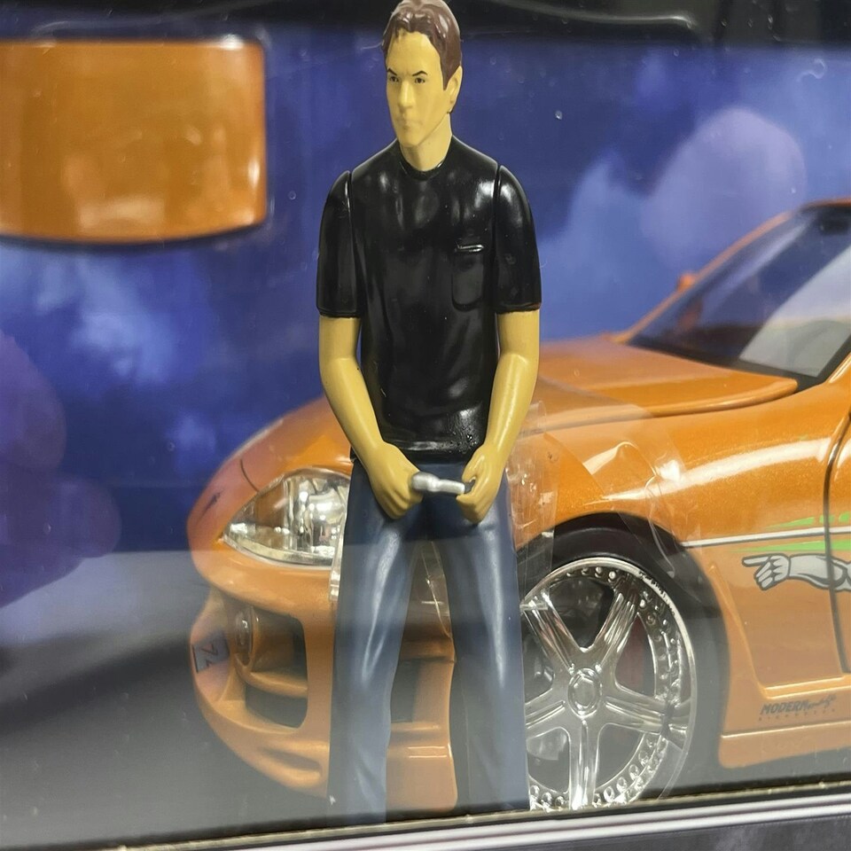 image 1 of Fast and Furious 1995 Toyota Supra Lights Up Brian Figure 1:18 Jada 31139