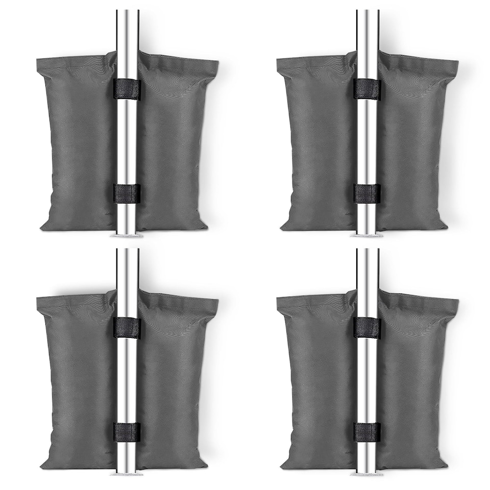 image 1 of Keplin Gazebo Sand Weight Bags 4 Pack Double Pocket Tent Canopy Leg Anchors