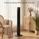 image 7 of HOMCOM Tower Fan with WiFi Control 116 cm | Black | Black | 31.5 x 31.5 x 116 cm