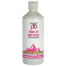 Pits & Bits® Towel Off® Body Wash 500ml - Antibacterial, Antiviral & Unfragranced
