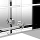 image 8 of HOMCOM Bathroom Cabinet Double Door Wall Mounted Mirror Stainless Steel
