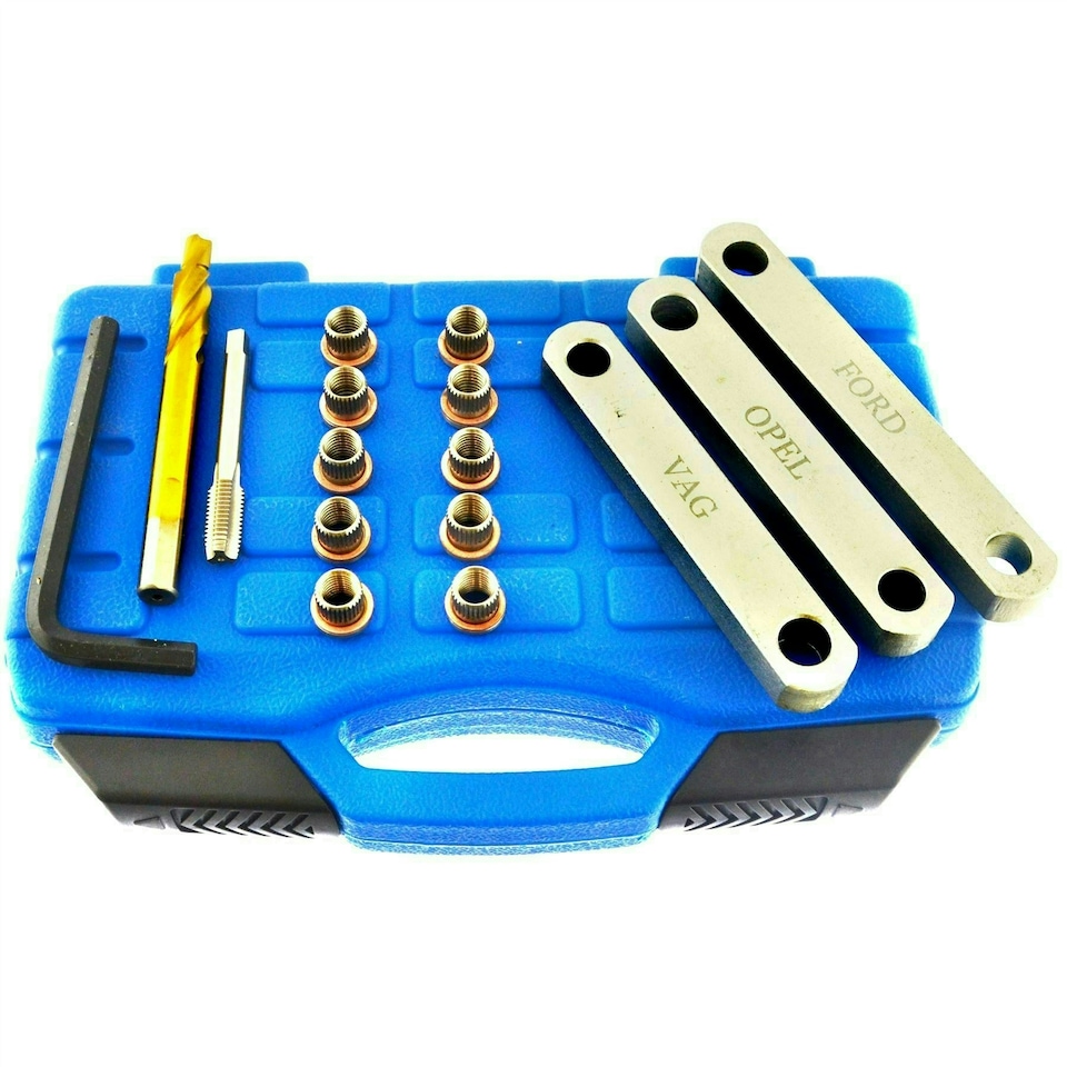 image 1 of Brake Caliper Slide Bolt Thread Repair Kit Guide Bolt Calliper Core Drill