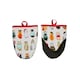 image 1 of Ulster Weavers Christmas Cats in Waiting Microwave Mitts - Pair Red/Cream
