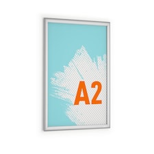 Durable Outdoor Snap Frame Weatherproof Poster Holder Notice Board | A2 Silver