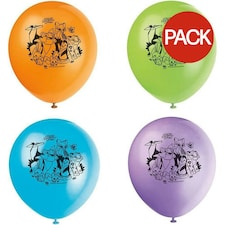 Animal Jam Assorted Designs Balloons (Pack of 8) - Multicoloured - One Size