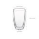 image 2 of Living and Home 2 Pcs Double-Walled Borosilicate Glass Coffee Cups | Clear