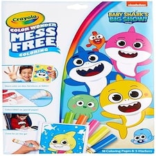 Crayola Baby Shark Color Wonder Colouring Set