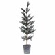 image 1 of Christmas Fir Tree in Stone Pot Artificial Plant - Plastic - L45 x W45 x H120 cm - Green