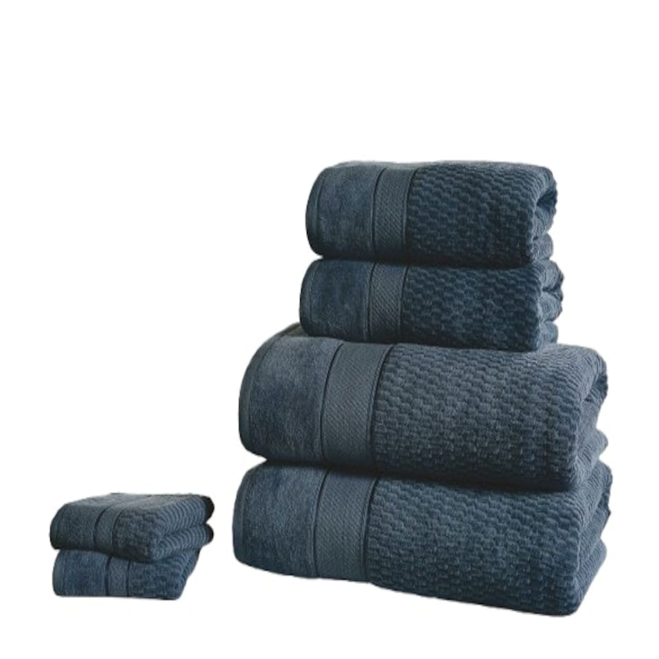 image 1 of Royal Velvet Pure Cotton Bath Towels Super Soft and Absorbant Blue | Bath towel