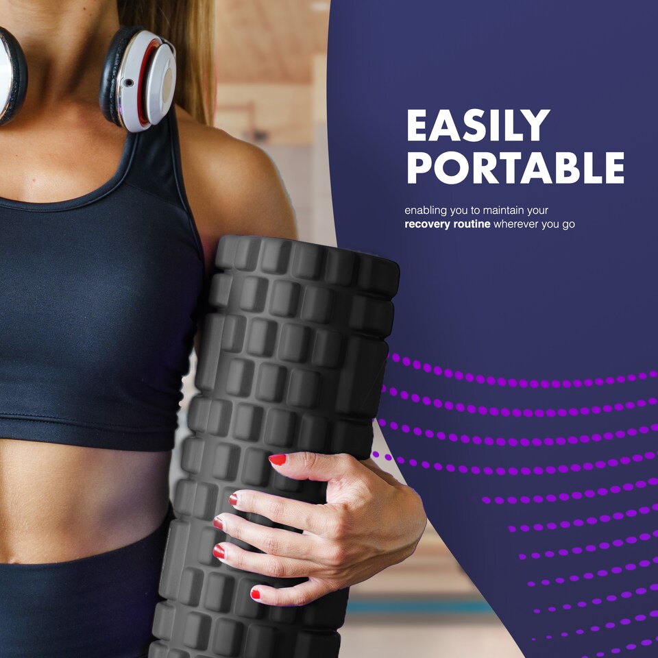 image 1 of Kayman High Density Foam Roller for Deep Tissue Muscle Recovery