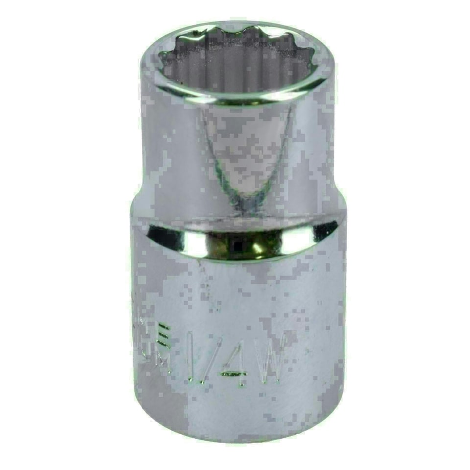 image 1 of 1/4 WW Whitworth BSW Shallow British Socket 12 Sided Bi-hex 1/2in Drive