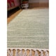image 1 of Hush Hand Loomed Soft Rug in Muted Colours - Cotton - L60 x W90 cm - Pale Green
