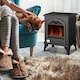 image 2 of HOMCOM Free Standing Bio Ethanol Fireplace Heater with 0.9L Tank, Black