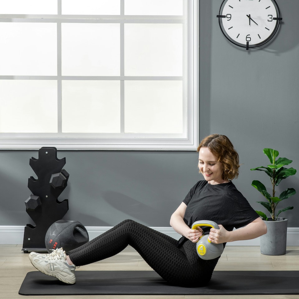 image 1 of SPORTNOW Kettle Bell with Handle for Home Gym 