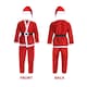 image 4 of Budget Santa Costume with Glasses, Gloves & Eyebrows | Red | 2XL