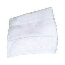 Towel City Bordered Bath Towel - White - One Size