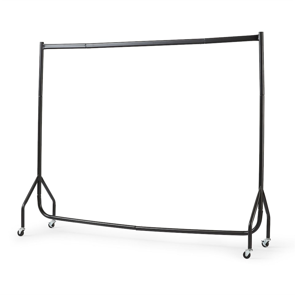 image 1 of House of Home Heavy Duty Clothes Rail Home Shop Garment Hanging Display Stand Rack 6ft | Black