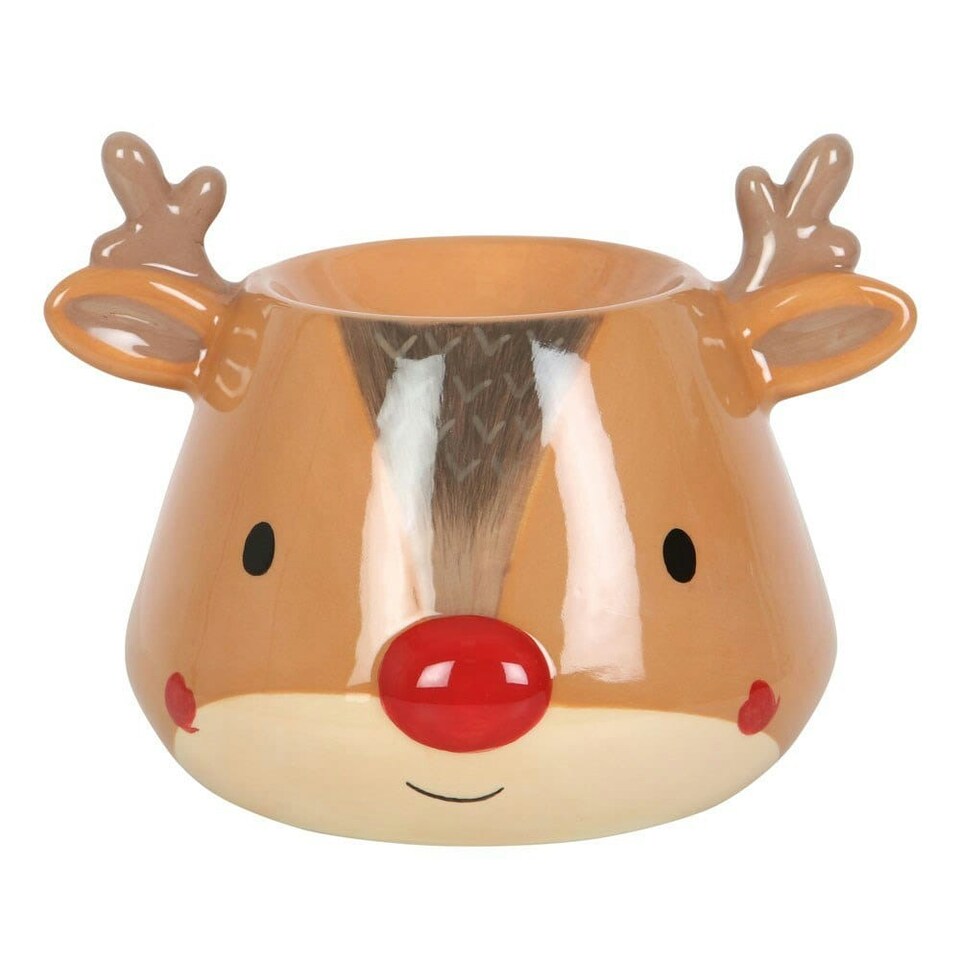 image 1 of Something Different Reindeer Oil Burner - Brown/Red - One Size