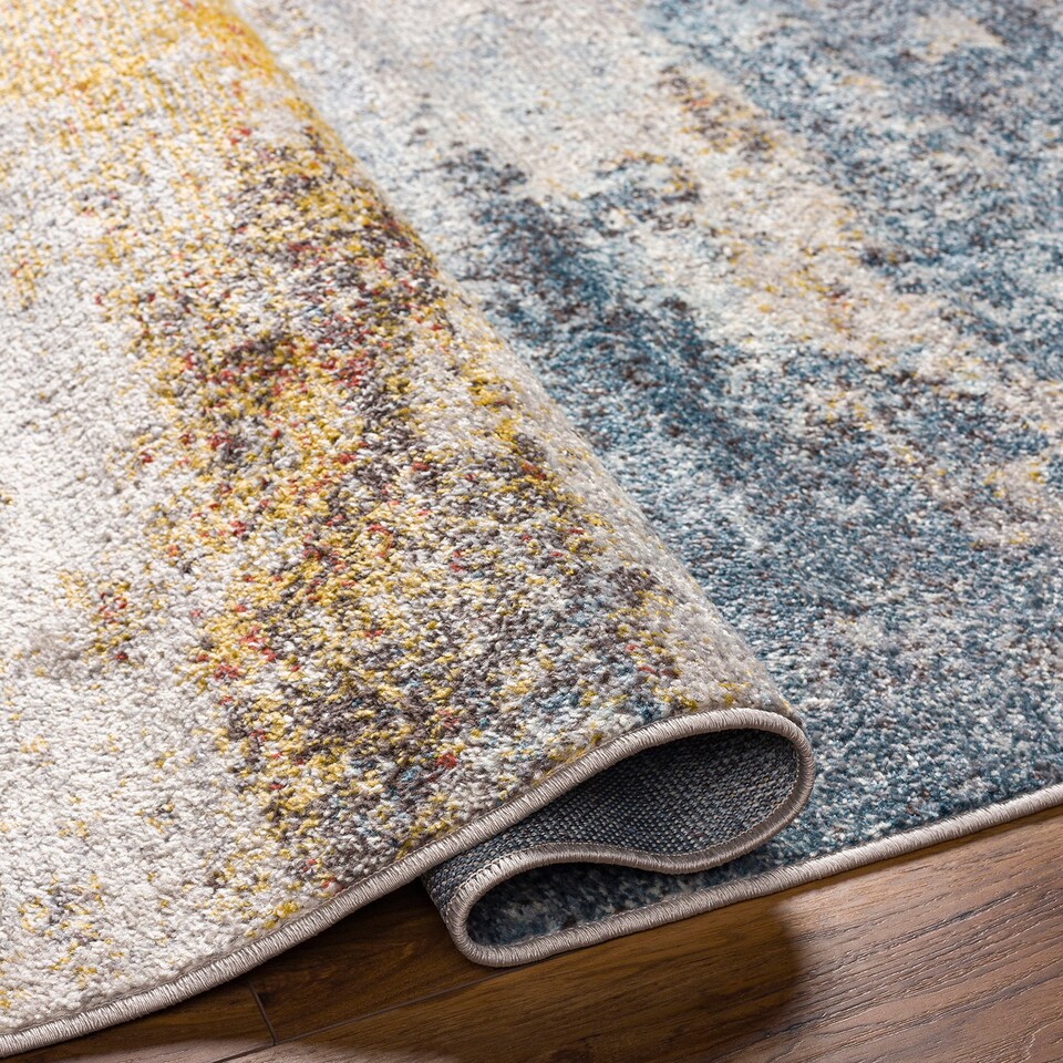 image 1 of LIVABLISS Ankara-Abstract Modern Marble Rug 200 x 275 cm | Grey Blue