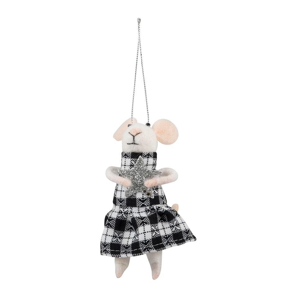 image 1 of Trimits Needle Felting Kit Christmas Mice - Tartan Trio, Festive Craft Kit, Homemade Christmas Decorations