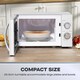 image 4 of Daewoo 20L 800W Silver Manual Microwave | Silver | 20L