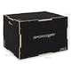 image 3 of SPORTNOW 3-in-1 Wooden Plyo Box, Anti-Slip Plyometric Jump Platform, Step Up Exercise Box with Handle Openings for Home Gym, Workout Training, 51/61/76cm | Black
