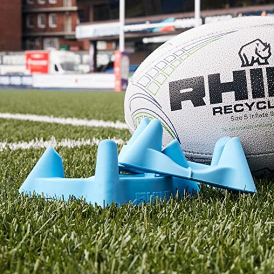 image 1 of Rhino Dave Alred Performance Kicking Tee Blue Size 5